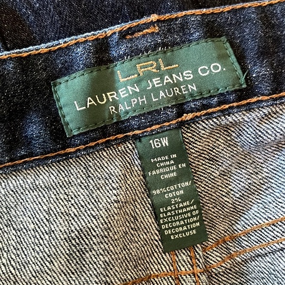 LAUREN RALPH LAUREN Women’s Blue Jeans- straight leg - Size 16 - Picture 7 of 13